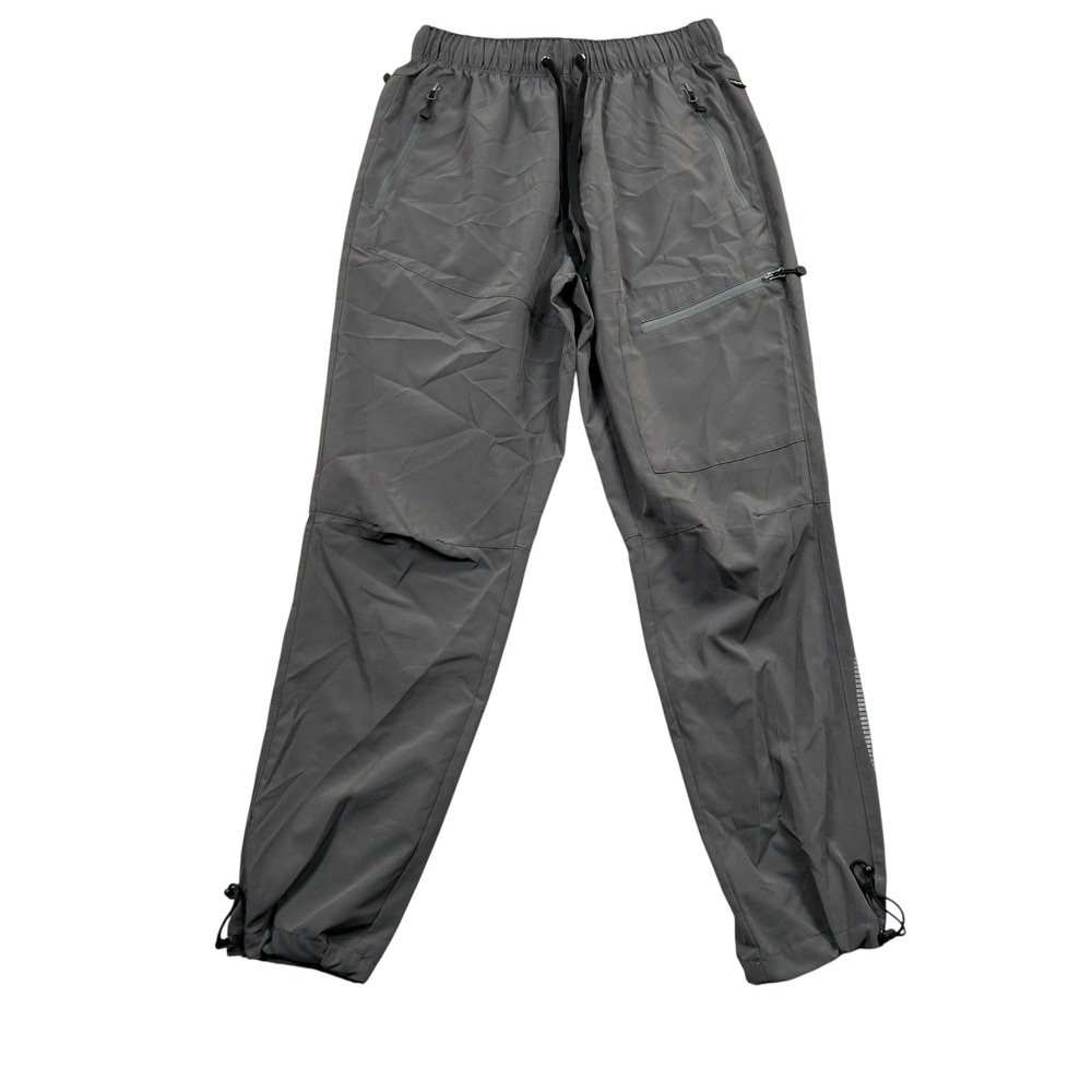 Baleaf Hiking Pants Mens Small Gray Lightweight Zipper Pockets Adjustable Cuffs